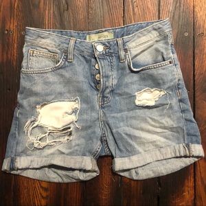 TOPSHOP MOTO Hayden Denim Shorts